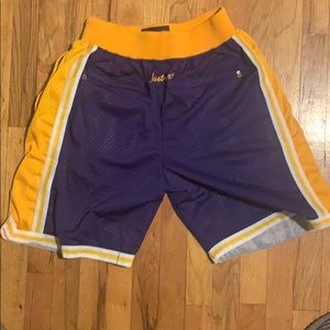 Just Don laker Kobe shorts